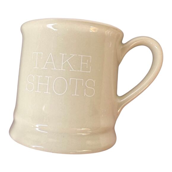 Frankie Grey MINI MUG SET (4) Demitasse Espresso Shot Glasses Ceramic Multicolor - Picture 6 of 11